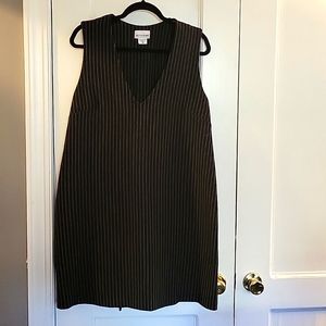 Motherhood maternity pinstriped dress, large